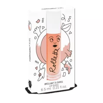 Nailmatic Kids Roll-On Lipgloss ροδάκινο 6,5ml – ενυδατικό vegan lipgloss για παιδιά με έλαιο πυρήνα βερίκοκου και βιταμίνη E