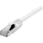 EXERTIS CONNECT Cat 6A S/FTP Patchkabel, λευκό, 0,3 m, Slim Snagless Boot 858498