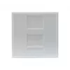 EXERTIS CONNECT Dexlan Κεντρική πλάκα 45 x 45 mm για 1 Keystone module, λευκό σήματος RAL 9003 (911722)