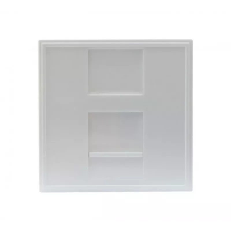 EXERTIS CONNECT Dexlan Κεντρική πλάκα 45 x 45 mm για 1 Keystone module, λευκό σήματος RAL 9003 (911722)