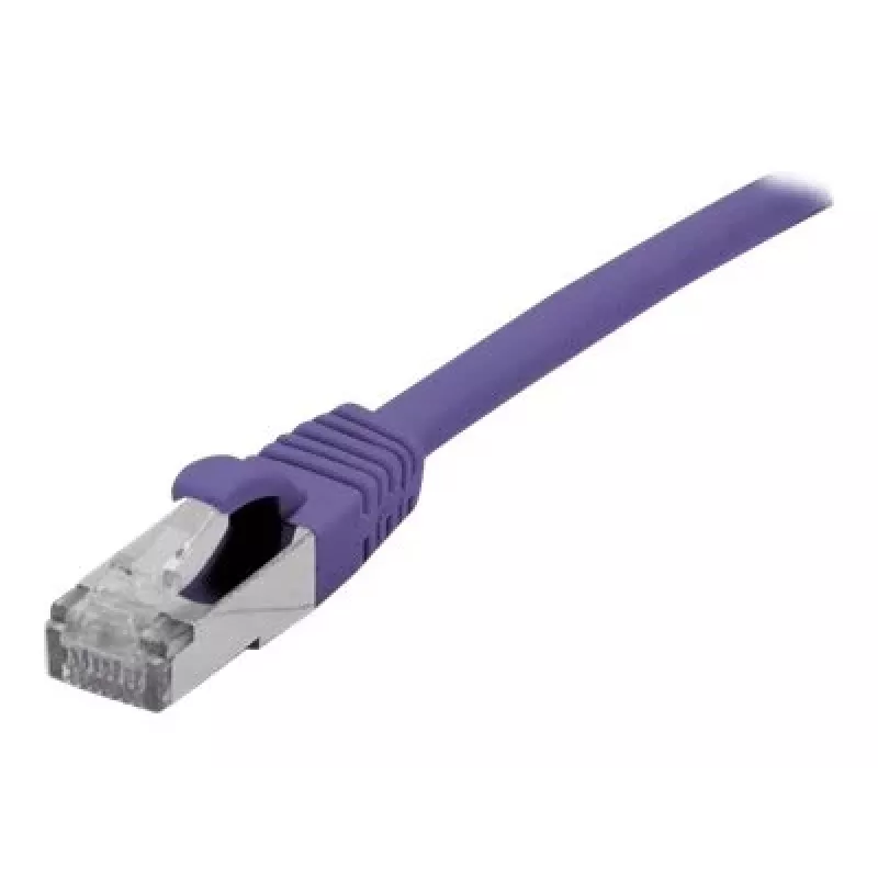 EXERTIS CONNECT Cat 6A S/FTP Καλώδιο Patch, 10m, Βιολετί, Slim Snagless Boot 858522