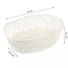 KESPER Ορθογώνιο καλάθι αποθήκευσης Λευκό 31x23,5x8,5 cm