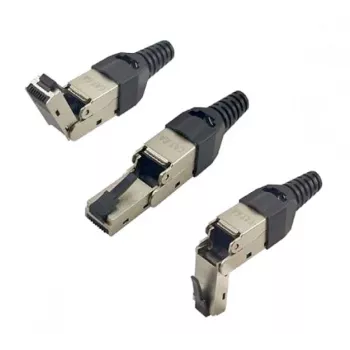 EXERTIS CONNECT Βύσμα RJ45 πεδίου, Cat.6A, STP, ρυθμιζόμενης γωνίας (920822)
