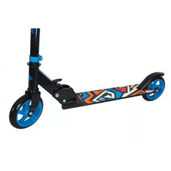 SCHILDKROT Junior Kick Scooter City Scooter Runabout, Μπλε, Κατάστρωμα και τιμόνι αλουμινίου, τροχοί PU 145 mm, 3-θέσια ρύθμιση ύψους, αναδιπλούμενο 510303