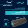 SCHILDKROT σετ 2 σε 1 μάλαξης με ρολό μαύρο/μπλε αφρός EPP 960237