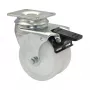Wagner design yourself ECO RO 3277 Διπλός τροχός με στροφή 32 mm Λευκό/Γκρι (3327701)