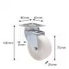Wagner design yourself Τροχός με στροφή RO 1675 Λευκό (3167501)