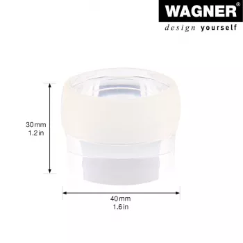 Wagner Design Yourself EH 5222 Διαφανές αυτοκόλλητο στοπ πόρτας, 40 mm διάμετρος, 22 mm ύψος 15522211