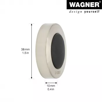 Wagner design yourself EH 5140 Στοπ πόρτας τοίχου Screw or Glue, χυτός ψευδάργυρος και συμπαγές καουτσούκ (15514011)