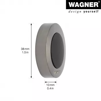Wagner design yourself EH 5138 Σταματητής πόρτας ψευδάργυρος χυτός μασίφ καουτσούκ ματ νικέλ (15513811)