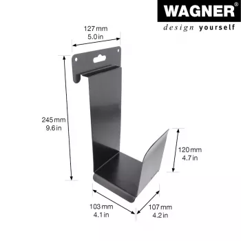 Wagner design yourself Βάση τοίχου WH 2089 μαύρη (15208901)