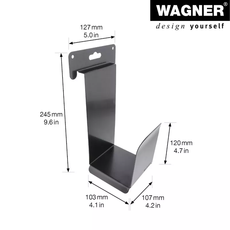 Wagner design yourself Βάση τοίχου WH 2089 μαύρη (15208901)
