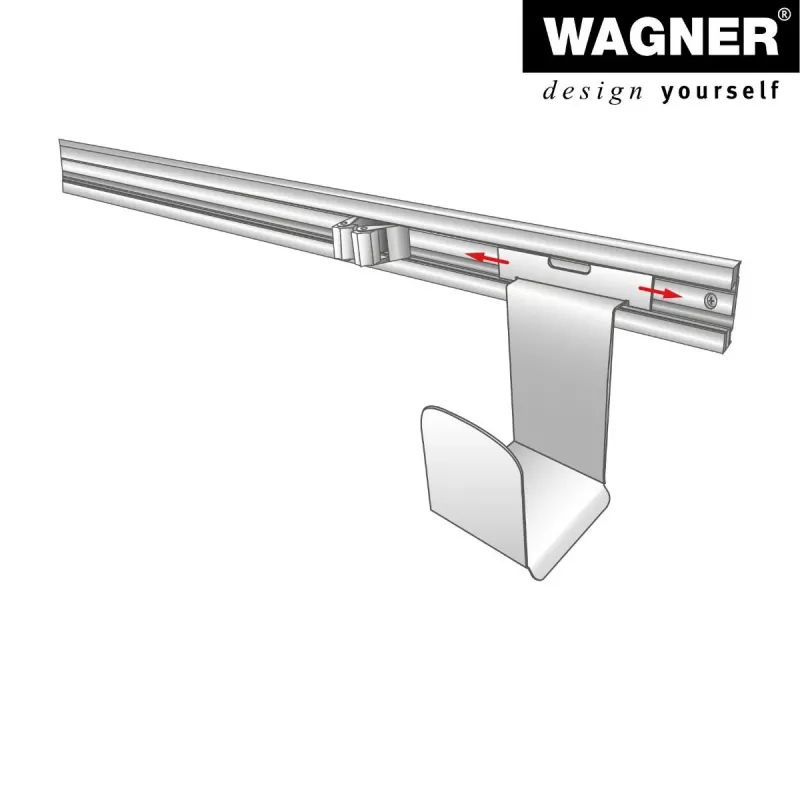 Wagner design yourself Βάση τοίχου WH 2089 μαύρη (15208901)