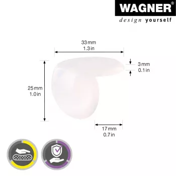 Wagner design yourself EH 2135 Προστατευτικό γωνιών πλαστικό Ø 3,5 cm 4 τεμ. (15213599)