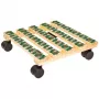 WAGNER design yourself Ροδάκια γλάστρας GH0653 τετράγωνα ξύλο 29x8 cm 20065301