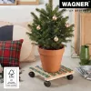 WAGNER design yourself Ροδάκια γλάστρας GH0653 τετράγωνα ξύλο 29x8 cm 20065301
