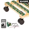 WAGNER design yourself Ροδάκια γλάστρας GH0653 τετράγωνα ξύλο 29x8 cm 20065301
