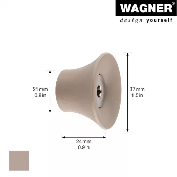 Wagner design yourself TULIP κρεμάστρα ρούχων, ταυ, 1 γάντζος, ψευδάργυρος χυτός, τοποθέτηση σε τοίχο, φόρτιση 10 kg 17032121