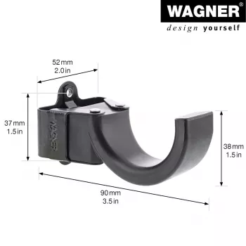 Wagner design yourself γάντζος τοίχου WH 2097 με 1 γάντζο, μαύρο, 1 τεμ. 15209711