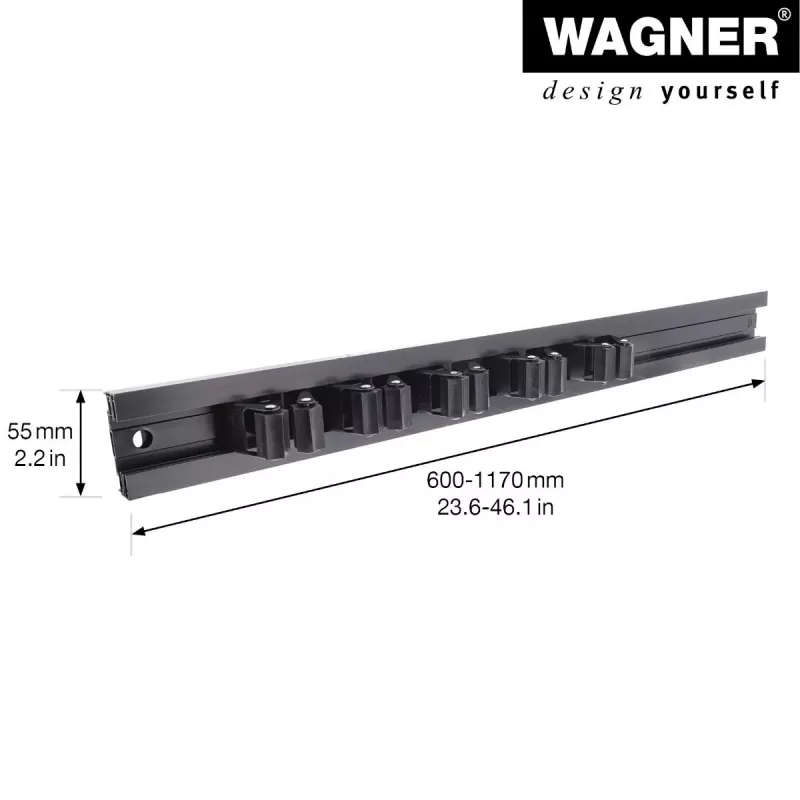Wagner design yourself βάση τοίχου WH 2096 μαύρο (15209611)
