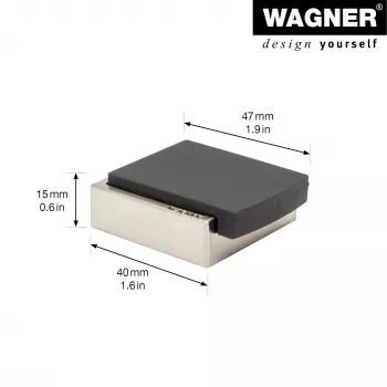 Wagner design yourself EH 5159 στοπ πόρτας τοίχου βίδα ή κόλλα, ψευδάργυρος χυτός και συμπαγές καουτσούκ (15515911)