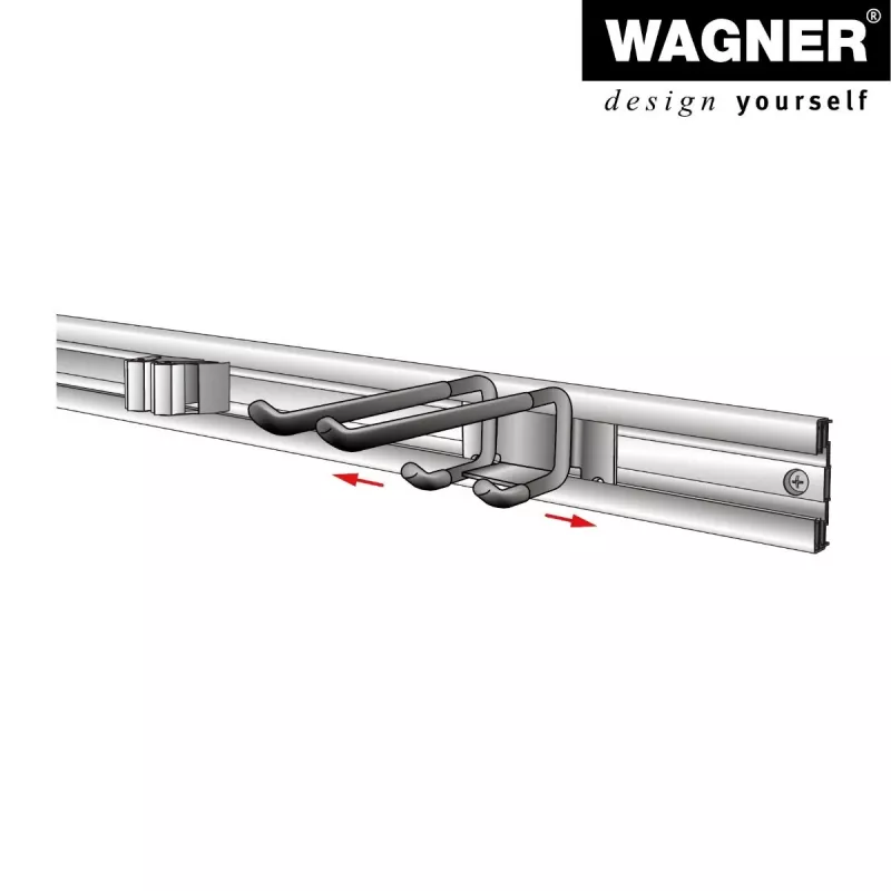 Wagner design yourself βάση τοίχου WH 2093 μαύρο (15209301)