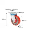 Wagner design yourself ροδάκι βαρέως τύπου RO 0125 κόκκινο (4012501)