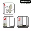 Wagner Design Yourself EH 6979 στοπ πόρτας πλαστικό λευκό αυτοκόλλητο 15697901