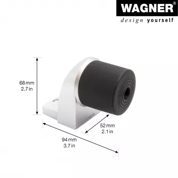 Wagner design yourself EH 5001 στοπ πόρτας από ψευδάργυρο χυτό και πλαστικό (15500111)
