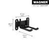 Wagner design yourself βάση τοίχου WH 2092 μαύρο (15209201)