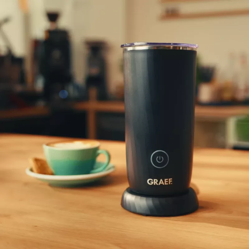 GRAEF MS 402 EU αυτόματο συσκευή αφρού γάλακτος, χωρητικότητα θέρμανσης 240 ml, μαύρο
