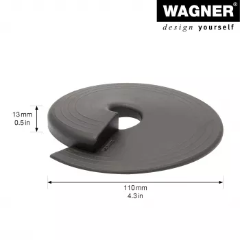 Wagner design yourself EH 6981 Τάπα πόρτας, αυτοκόλλητη, διαφανής, TPE, διάμετρος 38 mm, ύψος 22 mm 15698101