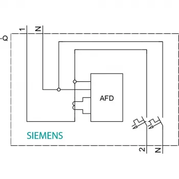 Siemens SENTRON 5SV6016-7GV16 AFDD/MCB 6kA C16 1P+N 1TE (συσκευασία 12 τεμ.)