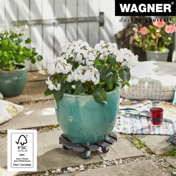 WAGNER design yourself Pflanzenroller GH0527 Πλαστικό, Ø 29 cm Λευκό Στρογγυλό, 1 τεμ. (20052701)