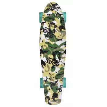 SCHILDKROT Retro Skateboard Free Spirit Camouflage Πολυπροπυλένιο (PP), ενισχυμένη σανίδα 560 x 140 mm, 1 τεμ. (510781)