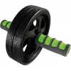SCHILDKROT AB Roller / Εκγυμναστής κοιλιακών, μαύρο/πράσινο, διπλός τροχός, διάμετρος 185 mm, πλάτος 45 mm 960045