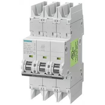 Siemens SENTRON 5SJ4 3-πολικός διακόπτης προστασίας γραμμής, χαρακτηριστική C, 16 A, 6 kA, 400 V AC 5SJ43167HG42