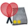 Schildkröt Σετ beach tennis, μαύρο/κόκκινο – 2 ρακέτες πλαστικές και μπάλα soft 970130