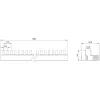 SIEMENS 5ST37730 Μπάρα συλλογής πινάκων 10mm² 3P+N 1000mm