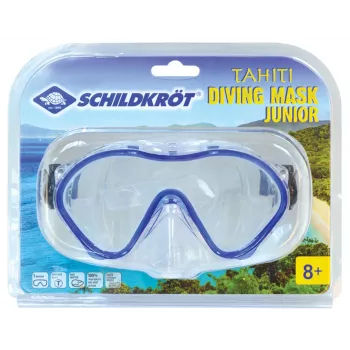 SCHILDKRÖT Junior Μάσκα κατάδυσης Tahiti, Σκούρο μπλε, μεγάλο οπτικό πεδίο, σώμα μάσκας και λουρί από σιλικόνη, 1 τεμ. (940042)