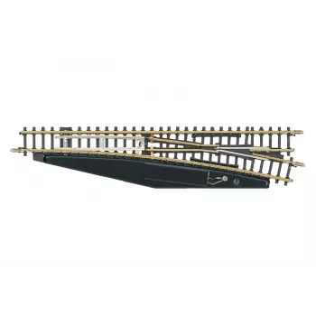 Märklin 8566 Z-Διακόπτης χειροκίνητος δεξιά, 110 mm, ράγα νεαρού ασημιού, μαύρη πλαστική βάση
