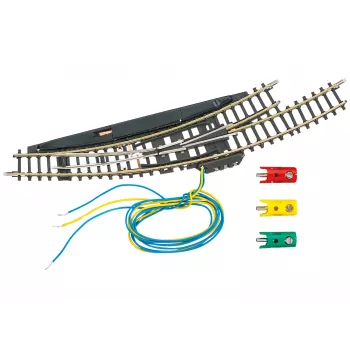 Märklin Z-Gauge Ηλεκτρομαγνητικός καμπύλος διακόπτης Αριστερά - Μαύρο/Κίτρινο 8568