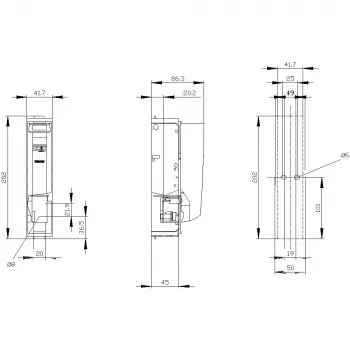 Siemens SENTRON 3NP1131-1CA10 διακόπτης απομόνωσης ασφαλειών, 3-πολικός, 160 A, 690 V AC, NH00