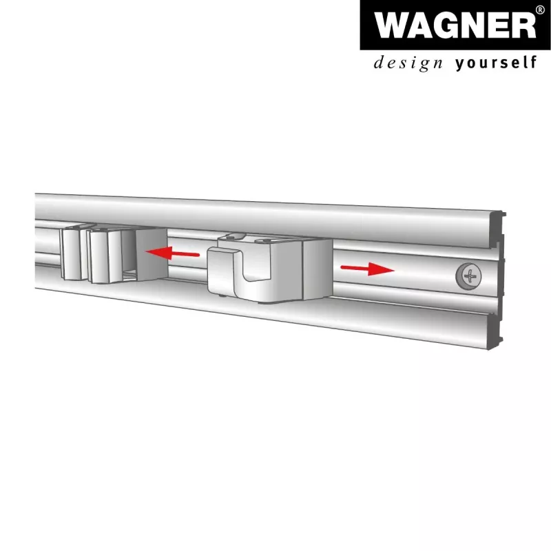 Wagner design yourself γάντζος ρούχων WH 2098 μεμονωμένος γάντζος μαύρο 2 τεμ. (15209802)