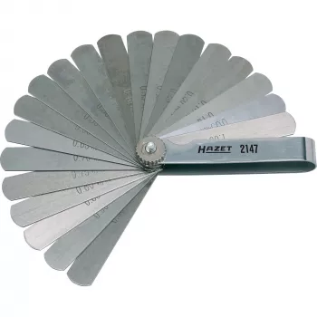 HAZET 2147 φύλλο μέτρησης, 13 λεπίδες, 0,05-1,00 mm, μετρικό