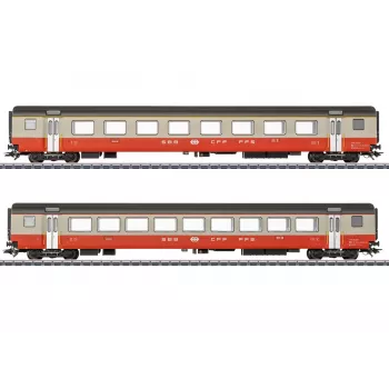 Märklin 42191 H0 Swiss Express SBB Σετ 2 βαγονιών επιβατικών