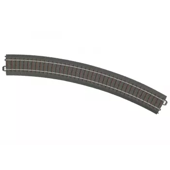 Märklin 24430 HO C-Σιδηροτροχιά ευθεία 437,5 mm, Ράγες νεαρού ασημιού, Καφέ στρώμα έρματος