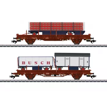 Märklin 45042 H0 2 τεμ. σετ φορταμαξών Zirkus Busch της DR
