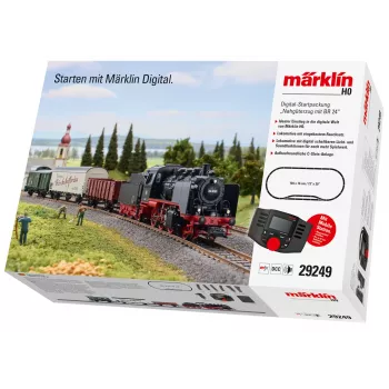Märklin 29249 H0 ψηφιακό σετ εκκίνησης - τοπικό φορτίο με ατμομηχανή DB Baureihe 24