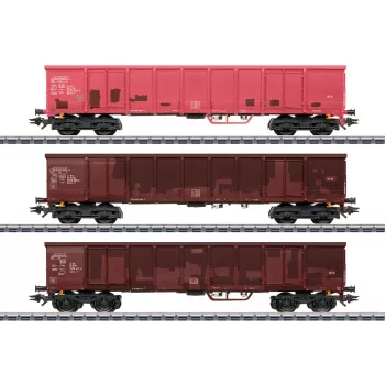 Märklin 047188 H0 βαγόνι με στύλους με ξύλινο φορτίο, Εποχή IV DB, 3-αγωγών AC